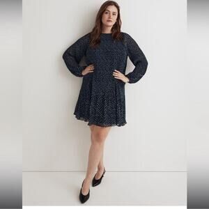 Madewell Crinkle Georgette Mini Dress in Floral Size: XS, NWT